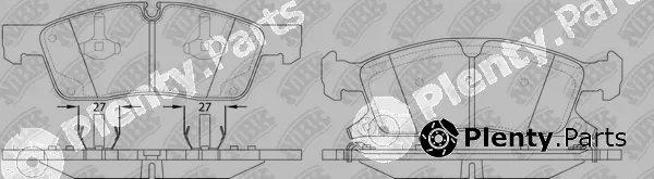 NiBK PN0833 — Brake Pad Set, disc brake