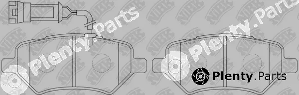 NiBK PN0838W — Brake Pad Set, disc brake