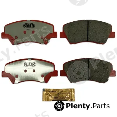 NiBK PN0537S — High Performance Brake Pad Set