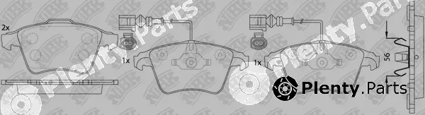 NiBK PN0353W — Brake Pad Set, disc brake