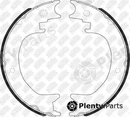 NiBK FN0651 — Brake Shoe Set, parking brake