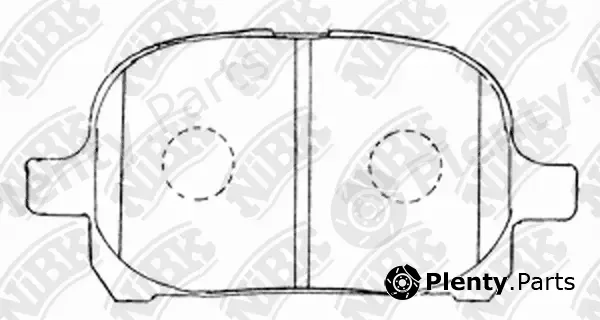 NiBK PN1401 — Brake Pad Set, disc brake