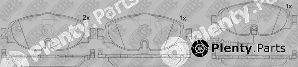 NiBK PN33005W — Brake Pad Set, disc brake