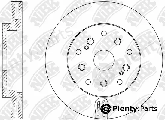 NiBK RN1579DR — Brake Disc