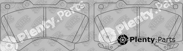NiBK PN1541S — High Performance Brake Pad Set
