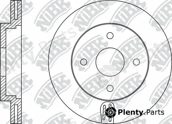 NiBK RN1072 — Brake Disc