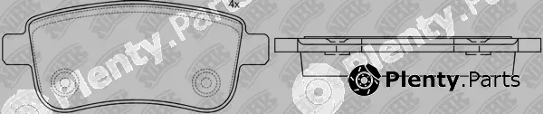 NiBK PN0381 — Brake Pad Set, disc brake