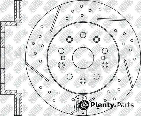 NiBK RN1580DSET — High Performance Brake Disc