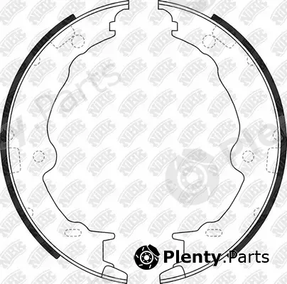 NiBK FN0700 — Brake Shoe Set, parking brake