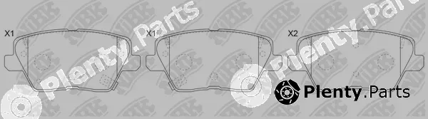 NiBK PN0795 — Brake Pad Set, disc brake