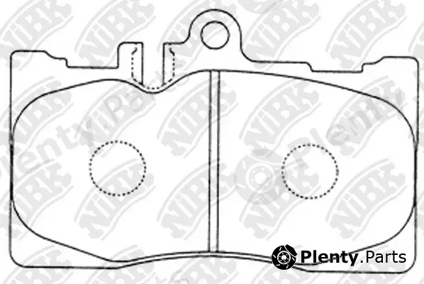 NiBK PN1455 — Brake Pad Set, disc brake