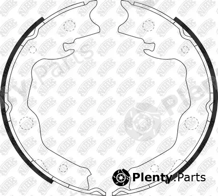 NiBK FN0621 — Brake Shoe Set, parking brake