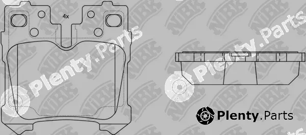 NiBK PN1844 — Brake Pad Set, disc brake