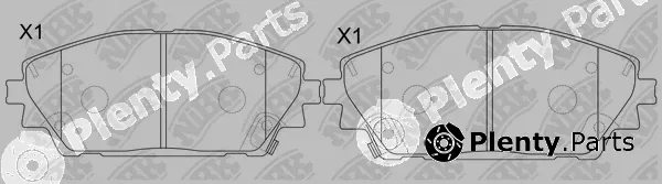 NiBK PN5821 — Brake Pad Set, disc brake