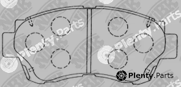 NiBK PN1228 — Brake Pad Set, disc brake