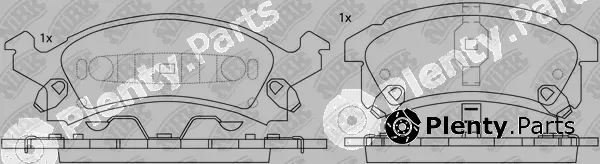 NiBK PN0311 — Brake Pad Set, disc brake