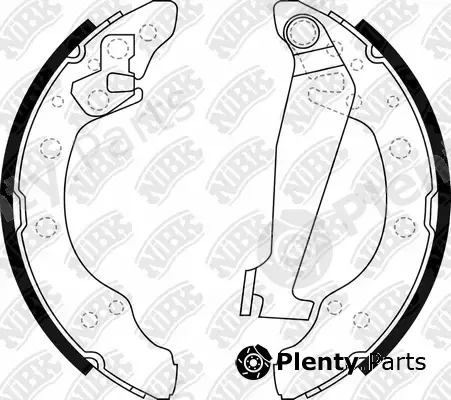 NiBK FN0534 — Brake Shoe Set