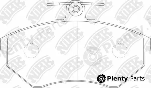 NiBK PN0018 — Brake Pad Set, disc brake