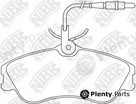 NiBK PN0173W — Brake Pad Set, disc brake