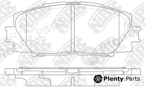 NiBK PN0540 — Brake Pad Set, disc brake