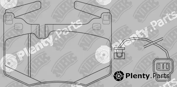 NiBK PN1855W — Brake Pad Set, disc brake