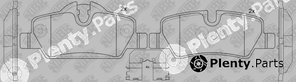 NiBK PN0720 — Brake Pad Set, disc brake