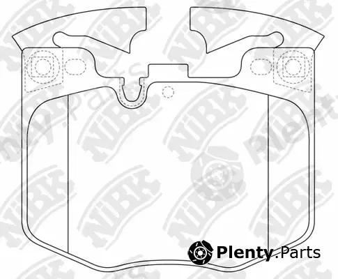 NiBK PN0681 — Brake Pad Set, disc brake