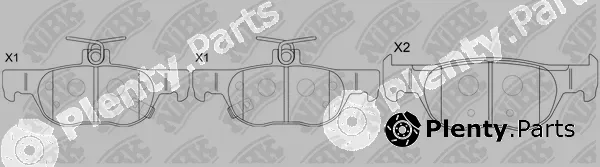 NiBK PN5822 — Brake Pad Set, disc brake