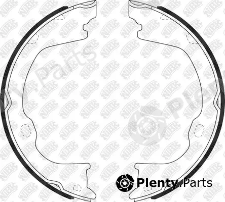 NiBK FN0714 — Brake Shoe Set, parking brake