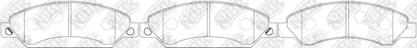 NiBK PN0400 — Brake Pad Set, disc brake