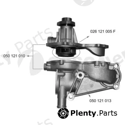 Ossca 05888 — Water Pump, engine cooling