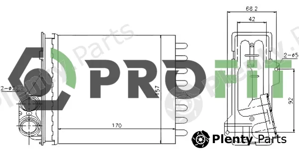 Profit 1760-0085 — Heat Exchanger, interior heating