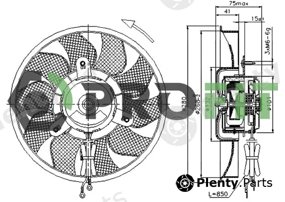 Profit 1850-0028 — Fan, engine cooling