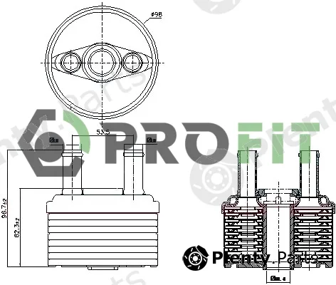 Profit 1745-0049 — Oil Cooler, engine oil