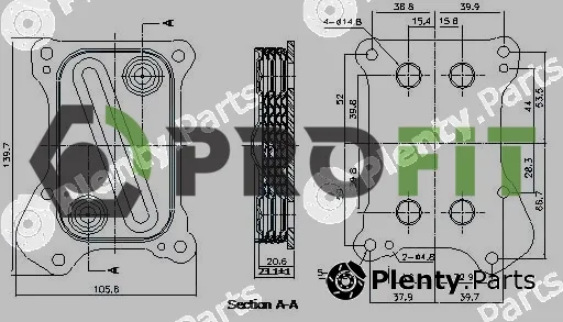 Profit 1745-0005 — Oil Cooler, engine oil