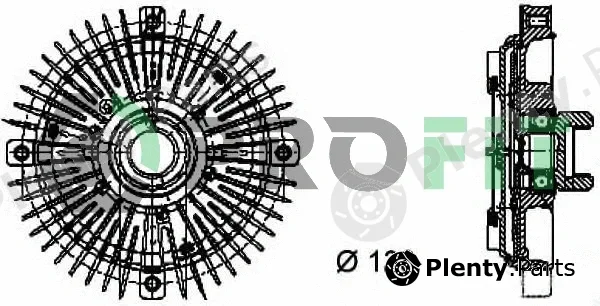 Profit 1720-1010 — Clutch, radiator fan