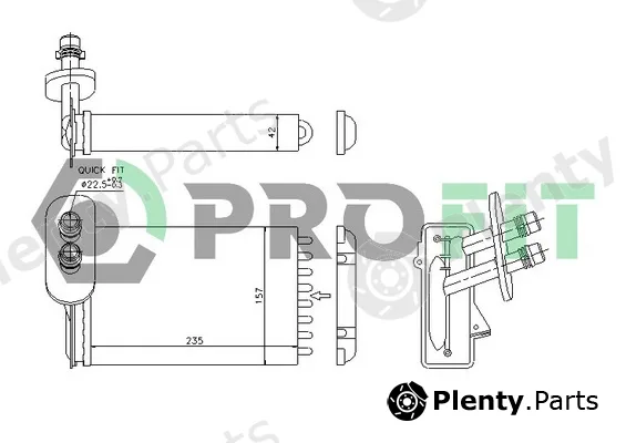 Profit PR9523N1 — Heat Exchanger, interior heating