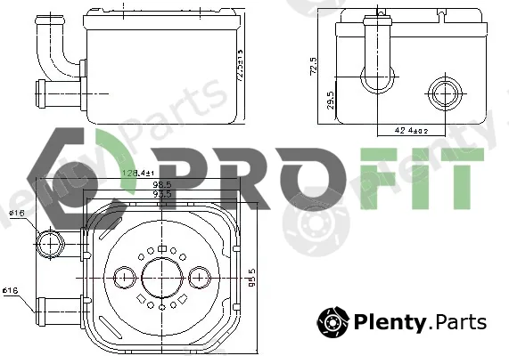 Profit 1745-0063 — Oil Cooler, engine oil