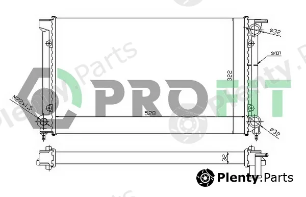 Profit PR9521A3 — Radiator, engine cooling