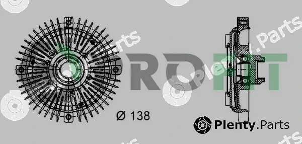 Profit 1720-2013 — Clutch, radiator fan