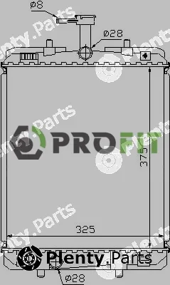 Profit 1740-0426 — Radiator, engine cooling