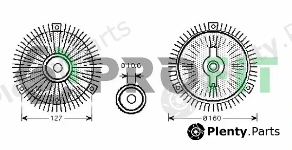 Profit 1720-4001 — Clutch, radiator fan