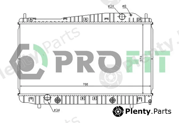Profit PR1705A2 — Radiator, engine cooling