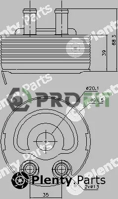 Profit 1745-0053 — Oil Cooler, engine oil