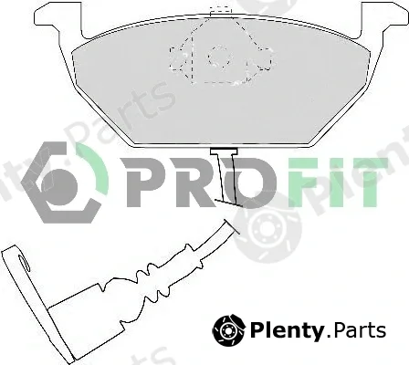 Profit 5000-1398C — Brake Pad Set, disc brake