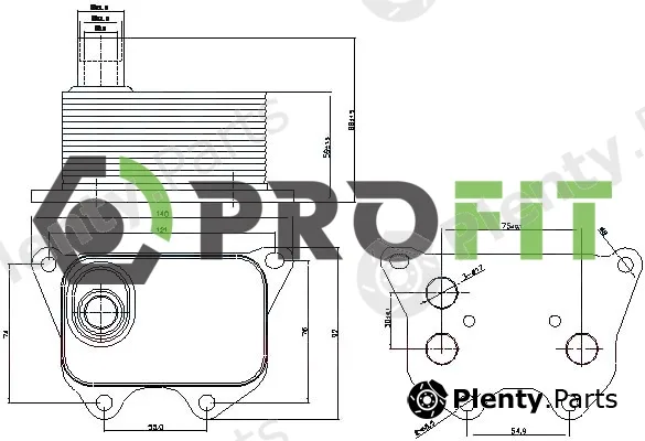 Profit 1745-0032 — Oil Cooler, engine oil