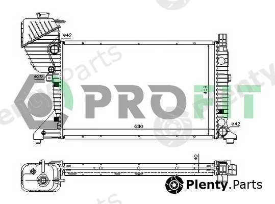 Profit PR3546A4 — Radiator, engine cooling