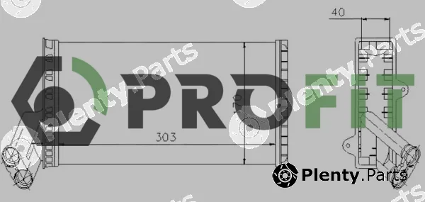 Profit 1760-0081 — Heat Exchanger, interior heating