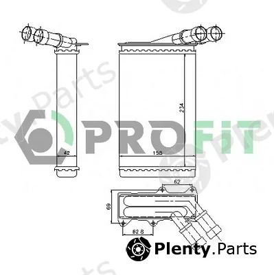 Profit PR0535N1 — Heat Exchanger, interior heating