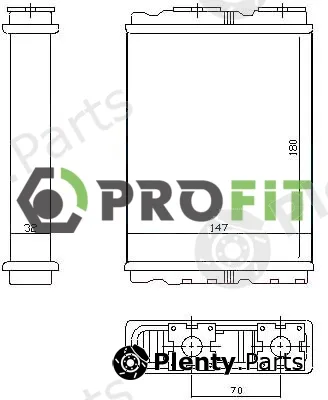 Profit 1760-0828 — Heat Exchanger, interior heating